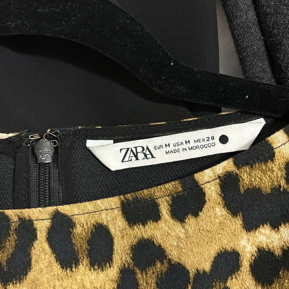 ZARA Animal Print Dress Cheetah Shift Dress - Picture 6 of 6